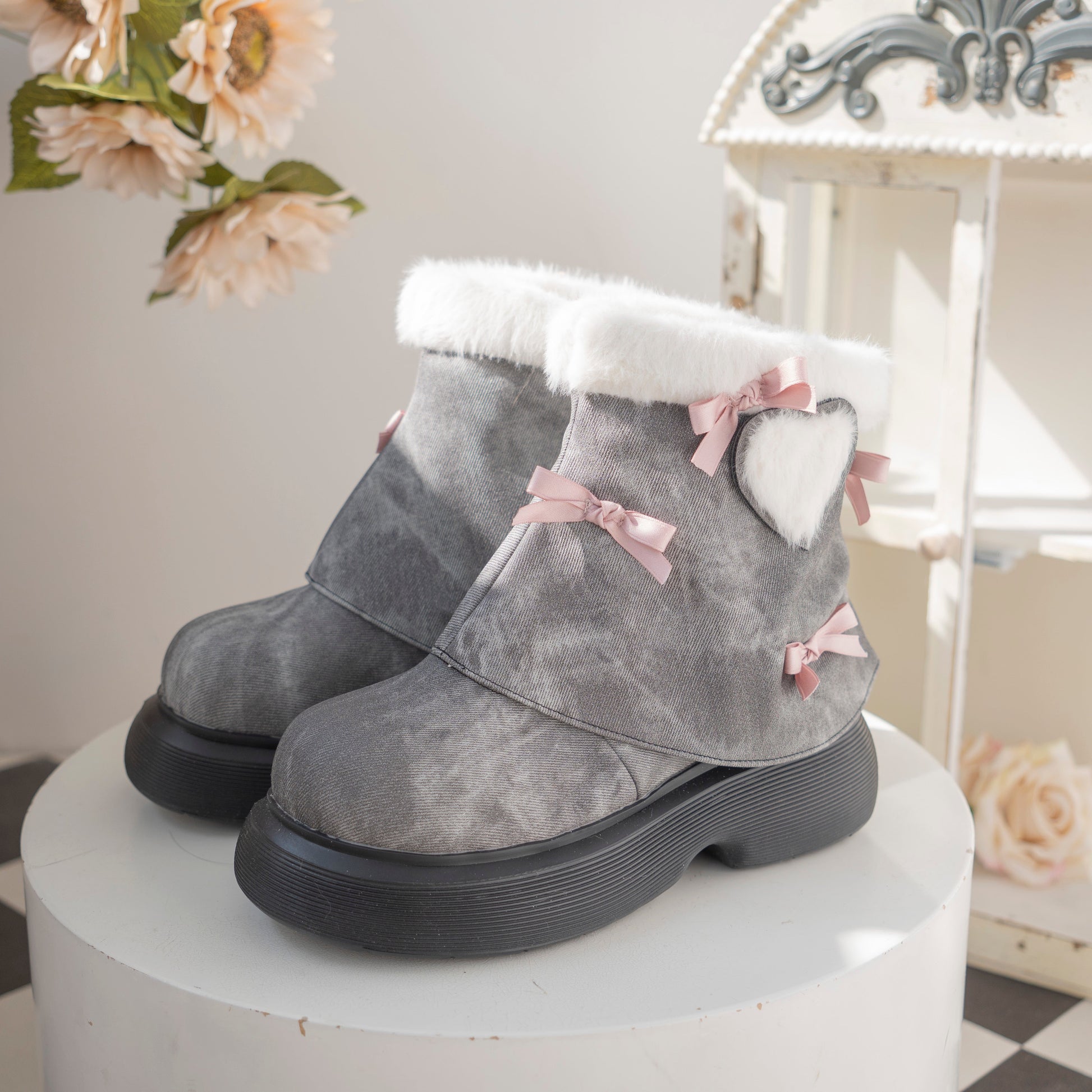 Snow Doll Mid Heel Bootie