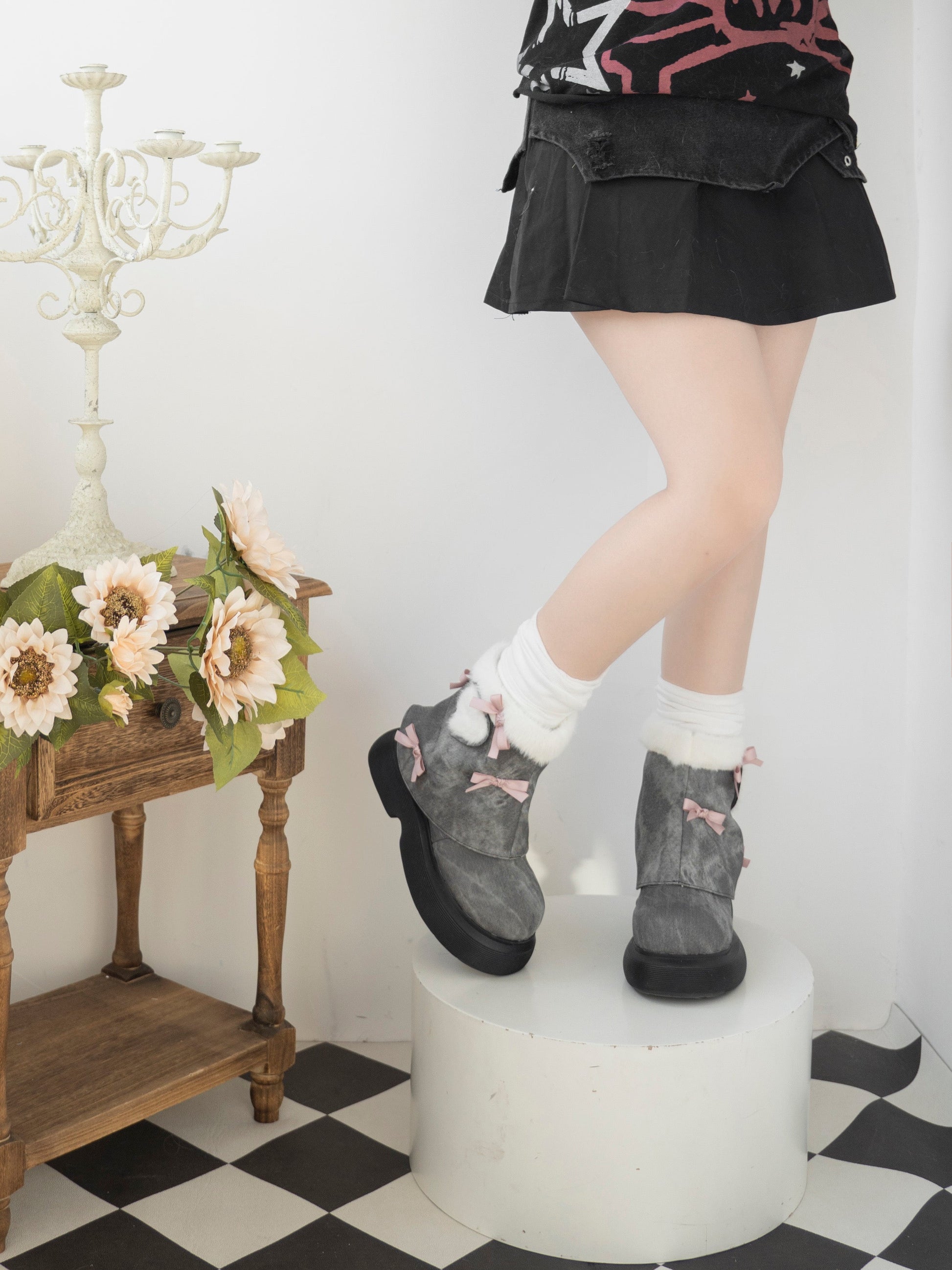 Snow Doll Mid Heel Bootie