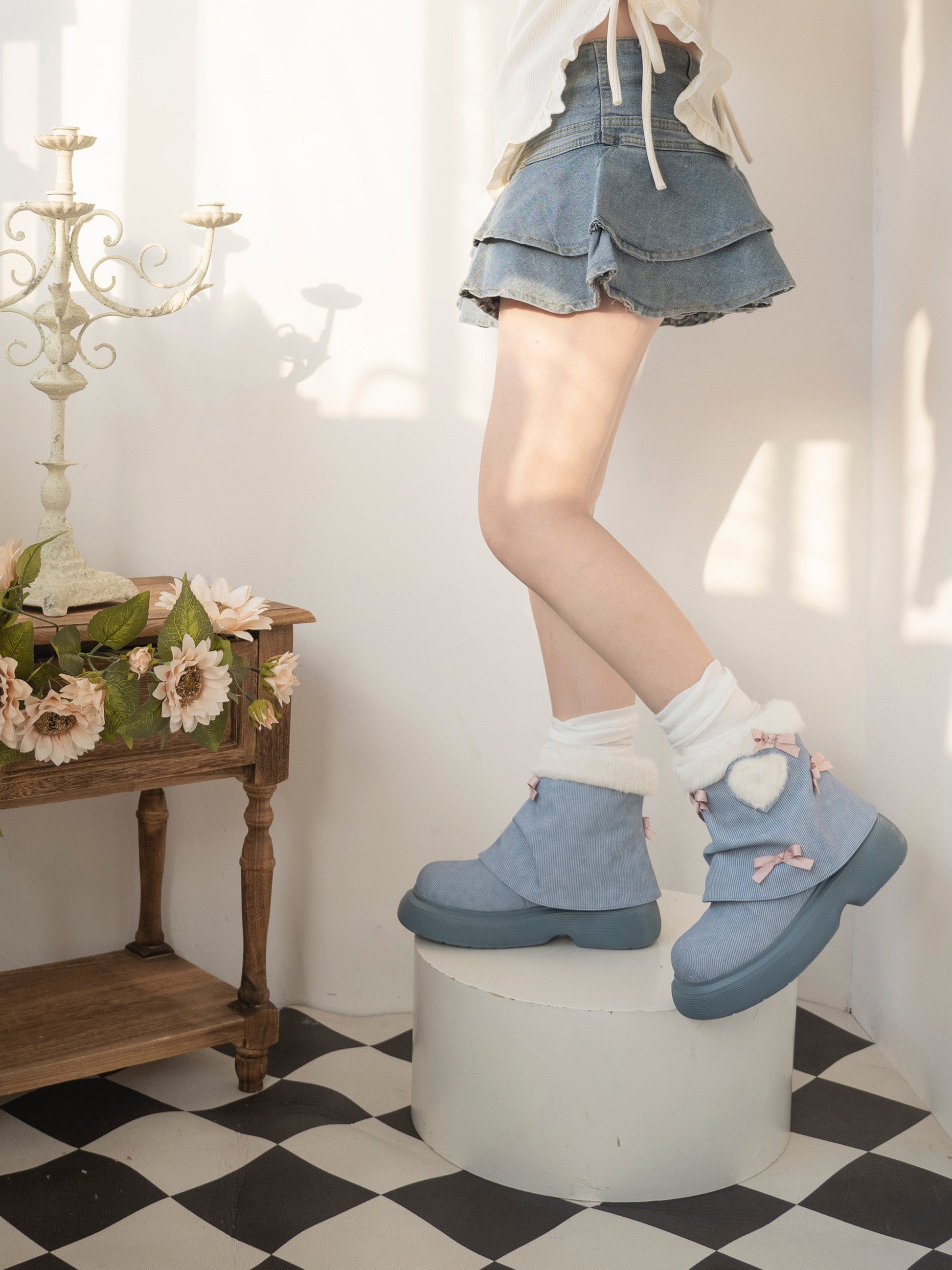 Snow Doll Mid Heel Bootie