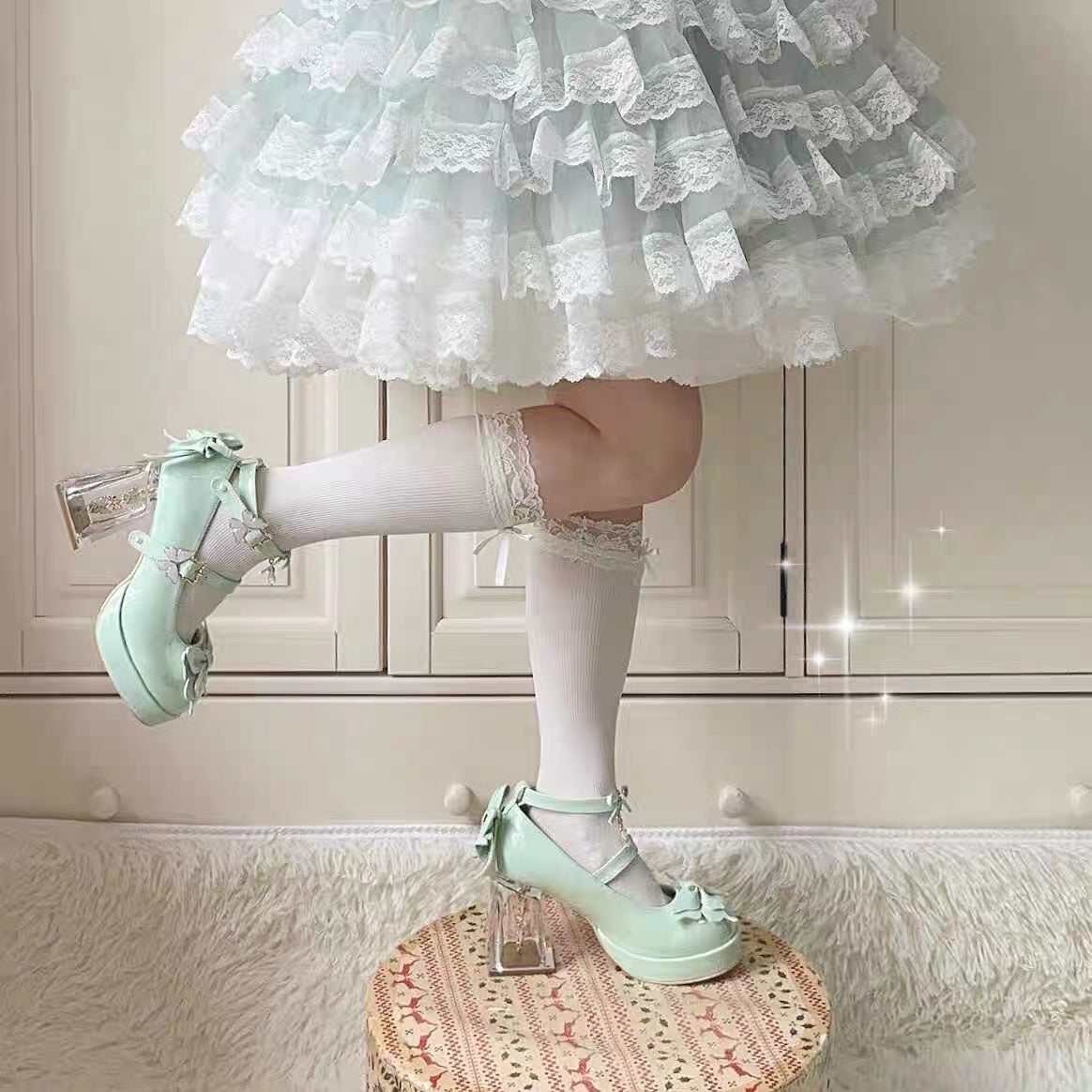 Dreamy Butterfly High Heels