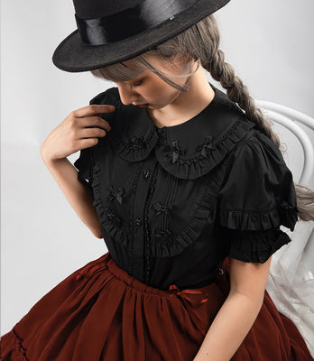 Kawaii Lolita Shirt Soft Girl Short-sleeved