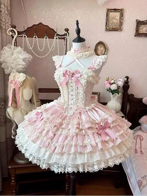 Pink Floral Ballet Princess Dress