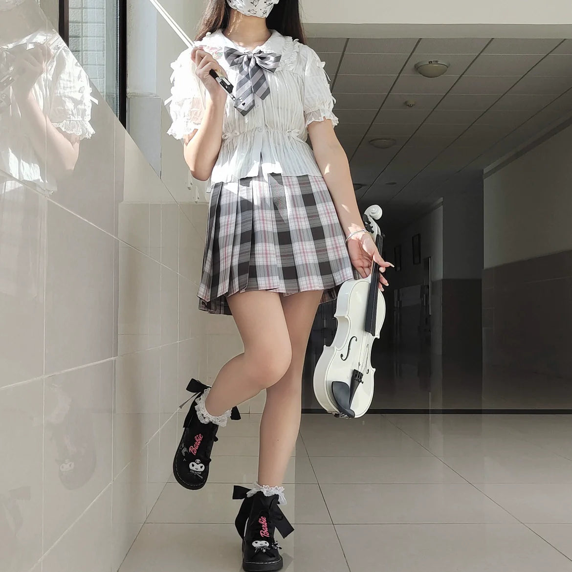 Sweet Lolita Shirt Doll Collar Blouse High-waisted