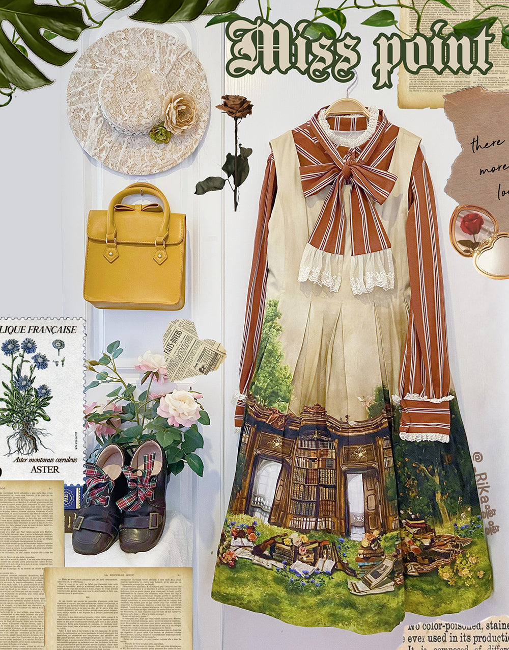 Chocolate Daily Light Sweet Stripe Lolita Blouse