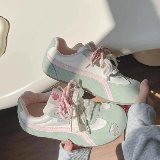 New Student Shoes for Women, White Sneakers, Denim Training Shoes, Best-Selling Trendy Women’s Sneakers, Stylish and Versatile “Bread” Shoes, Spring Canvas Sneakers