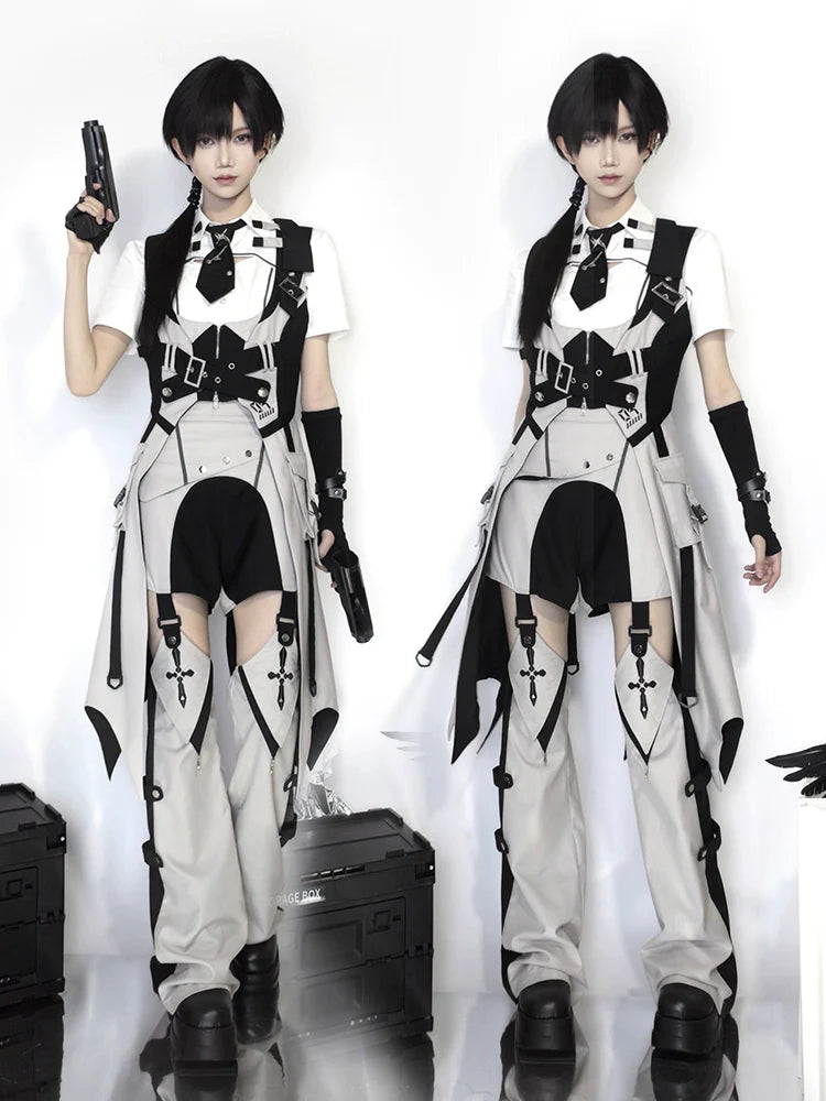 Ouji Lolita Shorts Suits Short Sleeve Dress Set