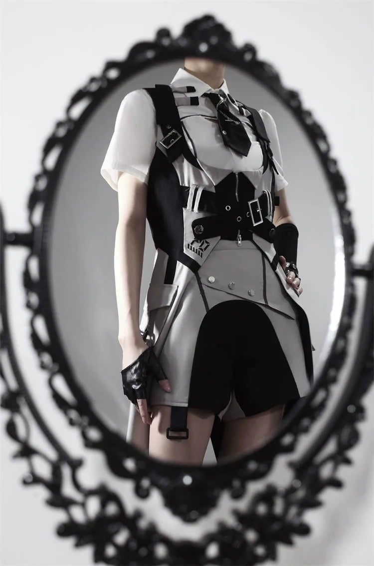 Ouji Lolita Shorts Suits Short Sleeve Dress Set