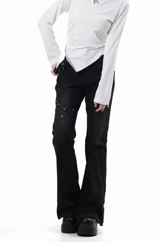 Modern Flare Denim Pants