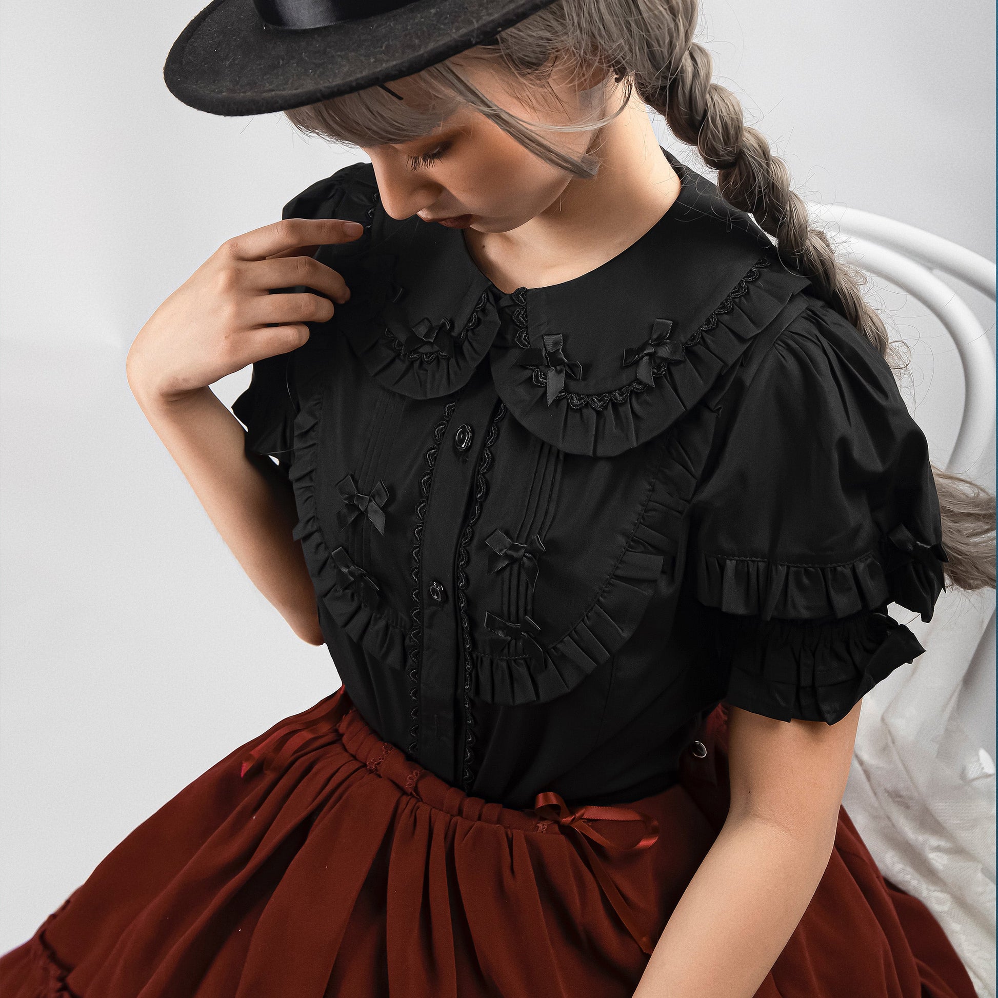 Kawaii Lolita Shirt Soft Girl Short-sleeved