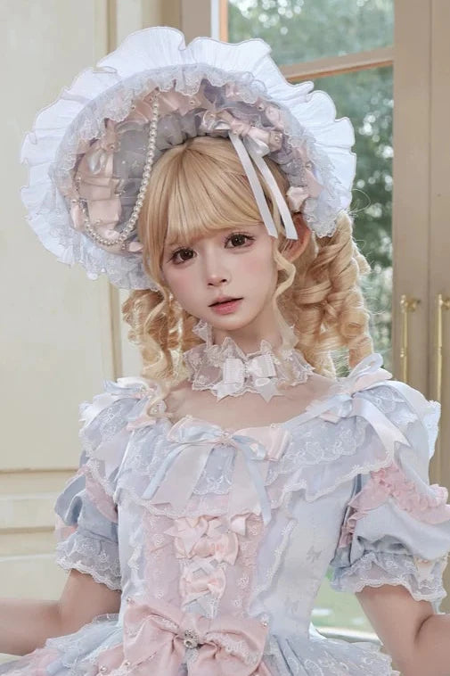 [Pre-order] Mist Blue Romantic Lace Lolita Series Accessories