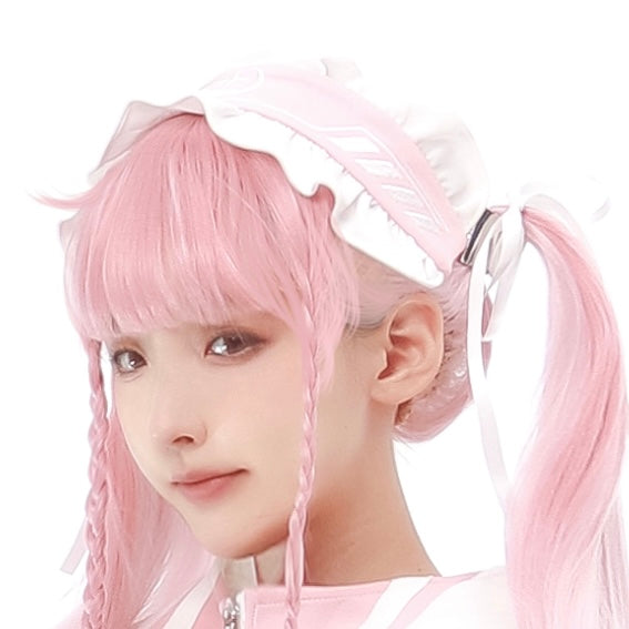 [Angel Style] Subculture Cyber Jersey Set-Up Pink head dress M