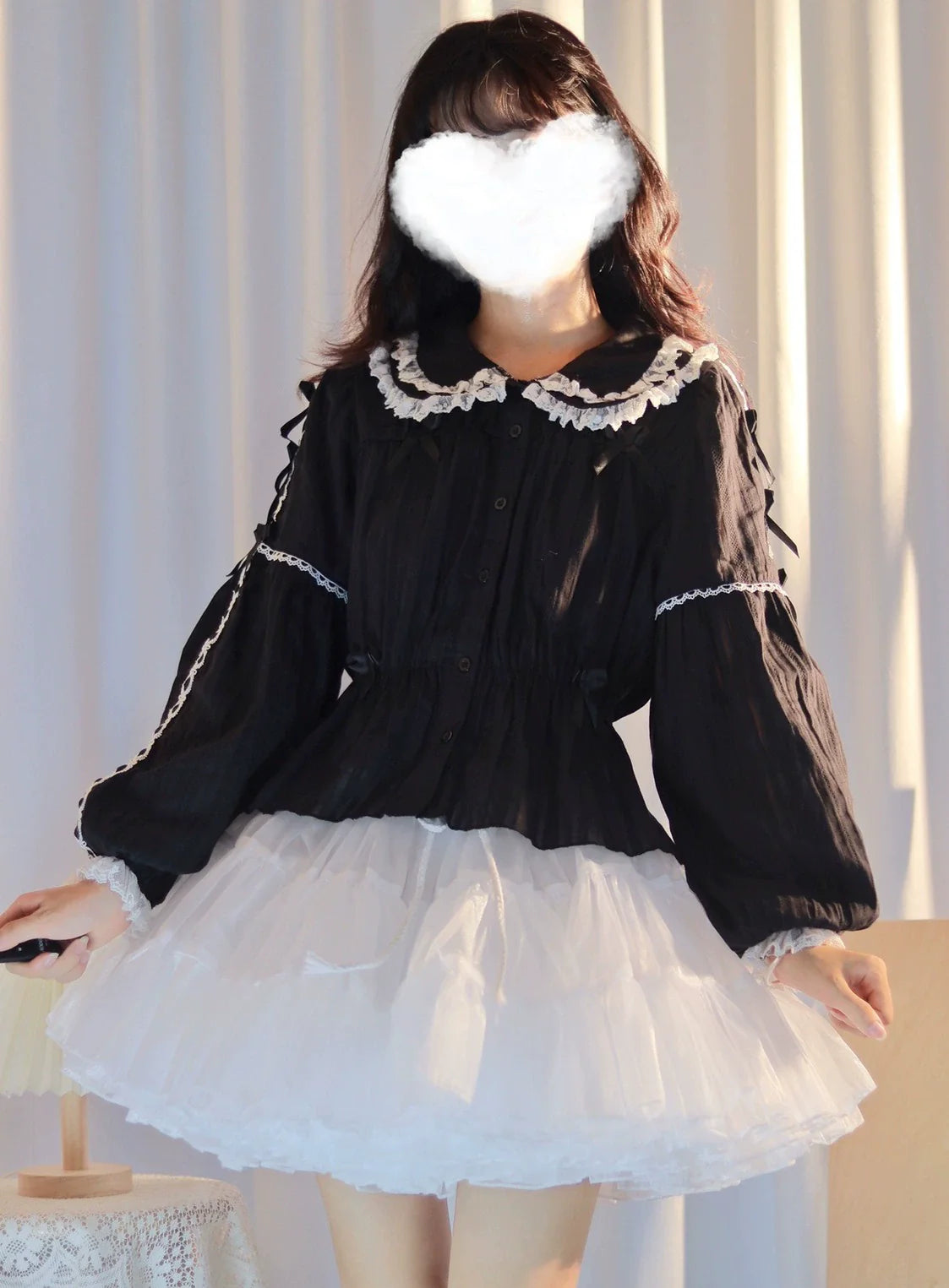 Sweet Lolita Shirt Doll Collar Blouse High-waisted