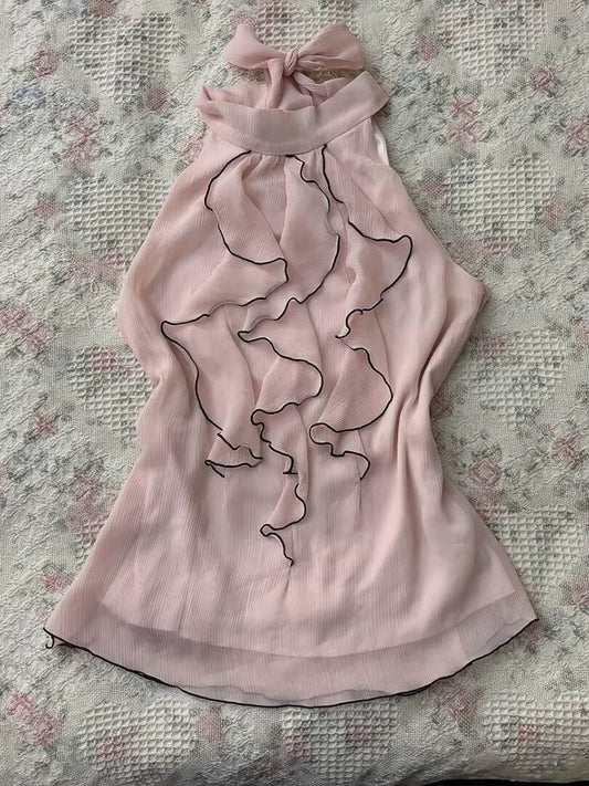 Distinctive & Beautiful Off-Shoulder Wrap Tie-Up Elegant Slimming Blouse for Women, Summer, Unique