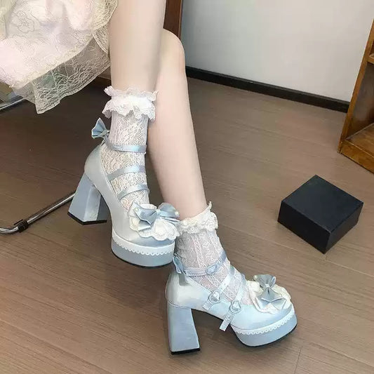 Mint Diffused Waterproof Lolita Shoes