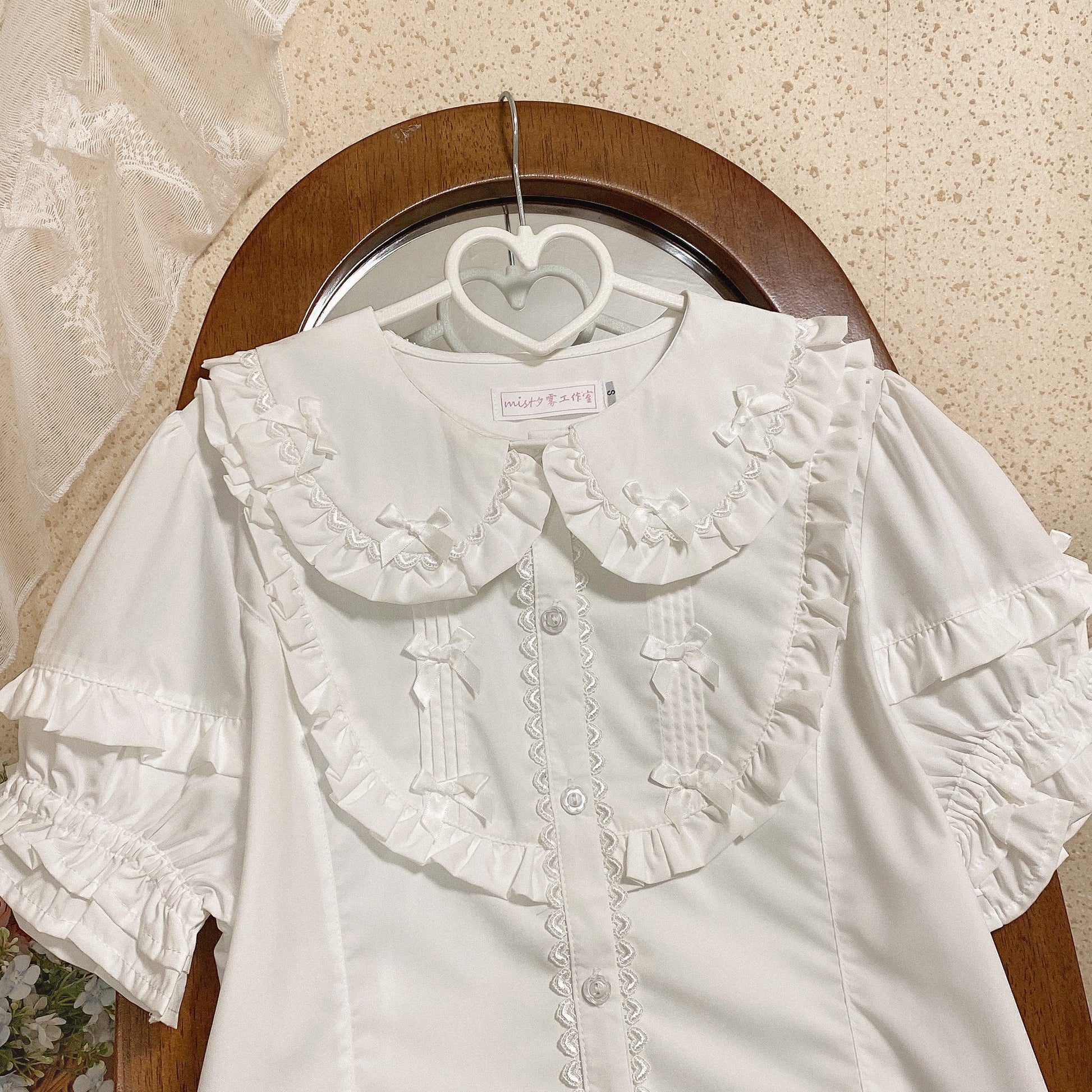Kawaii Lolita Shirt Soft Girl Short-sleeved