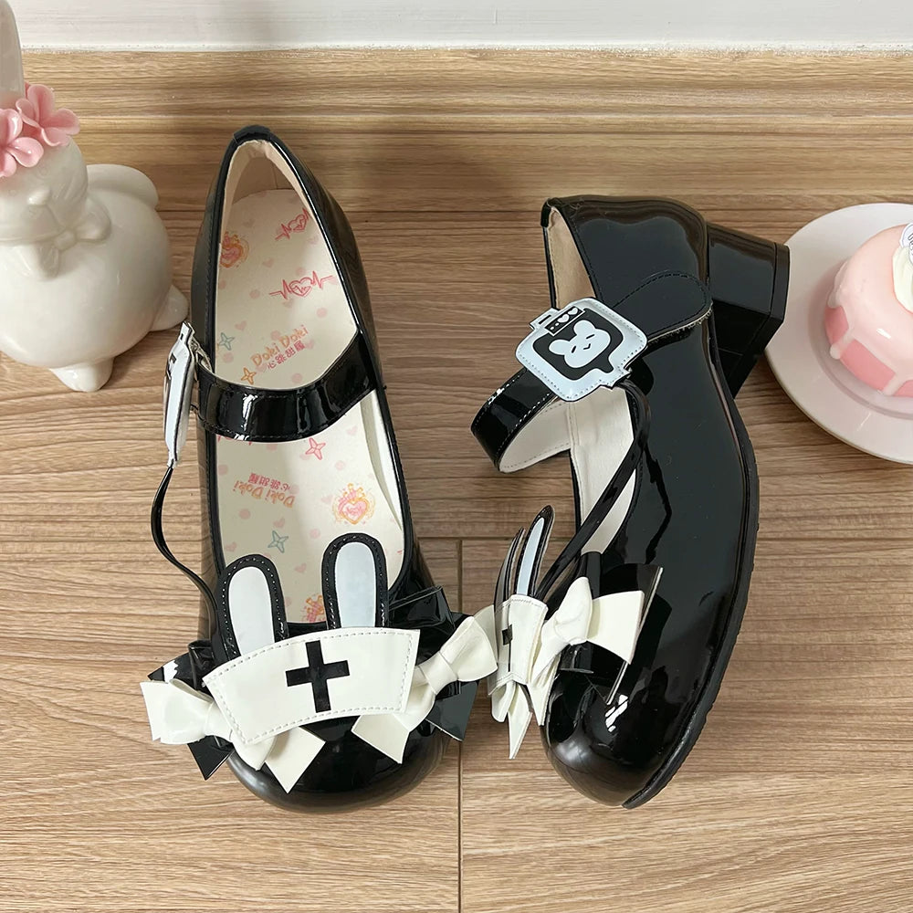 Sweet Lolita Mary Jane Shoes | Round-Toe Low Heel Shoes for Women