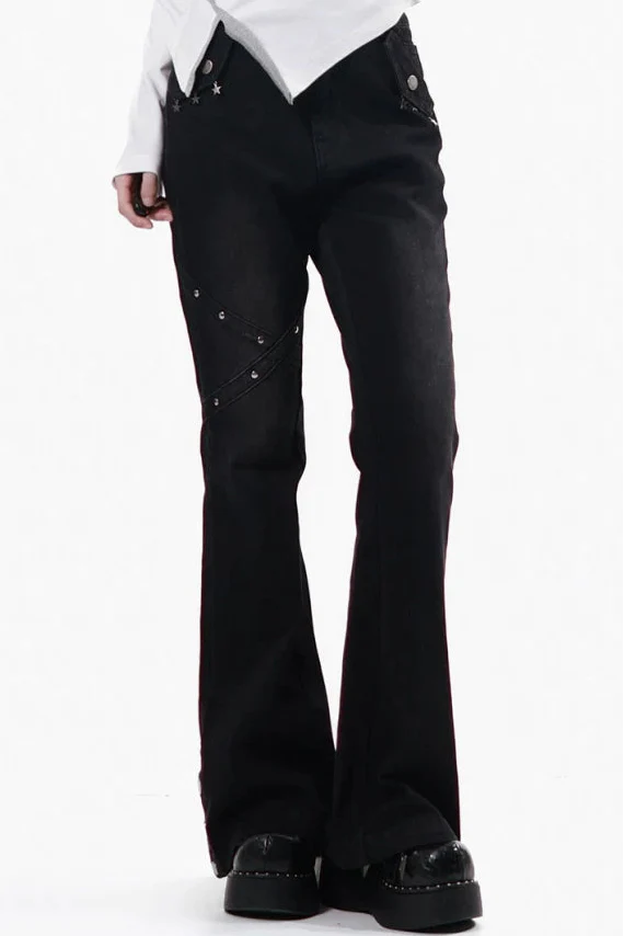 Modern Flare Denim Pants