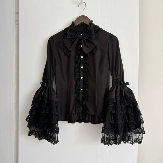 Wedding Lolita JSK Bridal Lolita Dress Black blouse only