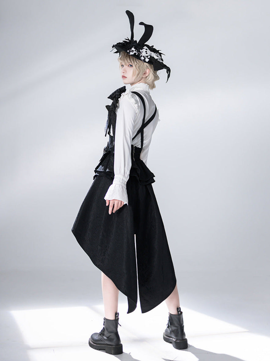 Rabbit Theatre Jacquard Version Lolita Prince Shirt Waist Seal Suit [Reserved Item].