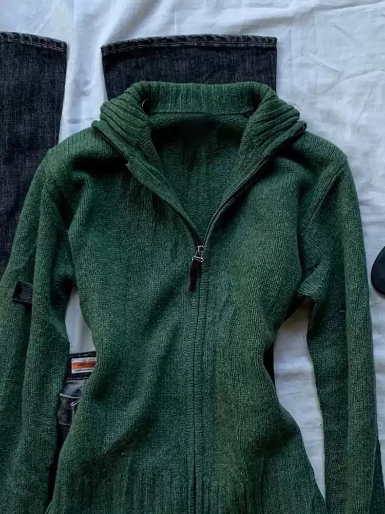 Retro green sweater
