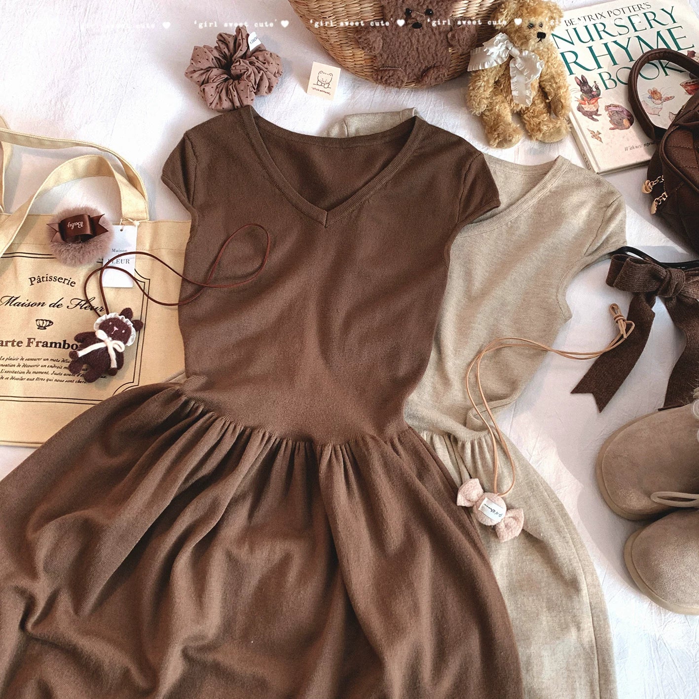 Final Clearance Elegant Slim-Fit Minimalist Layering Longline Sleeveless Knit Waist-Defining Dress