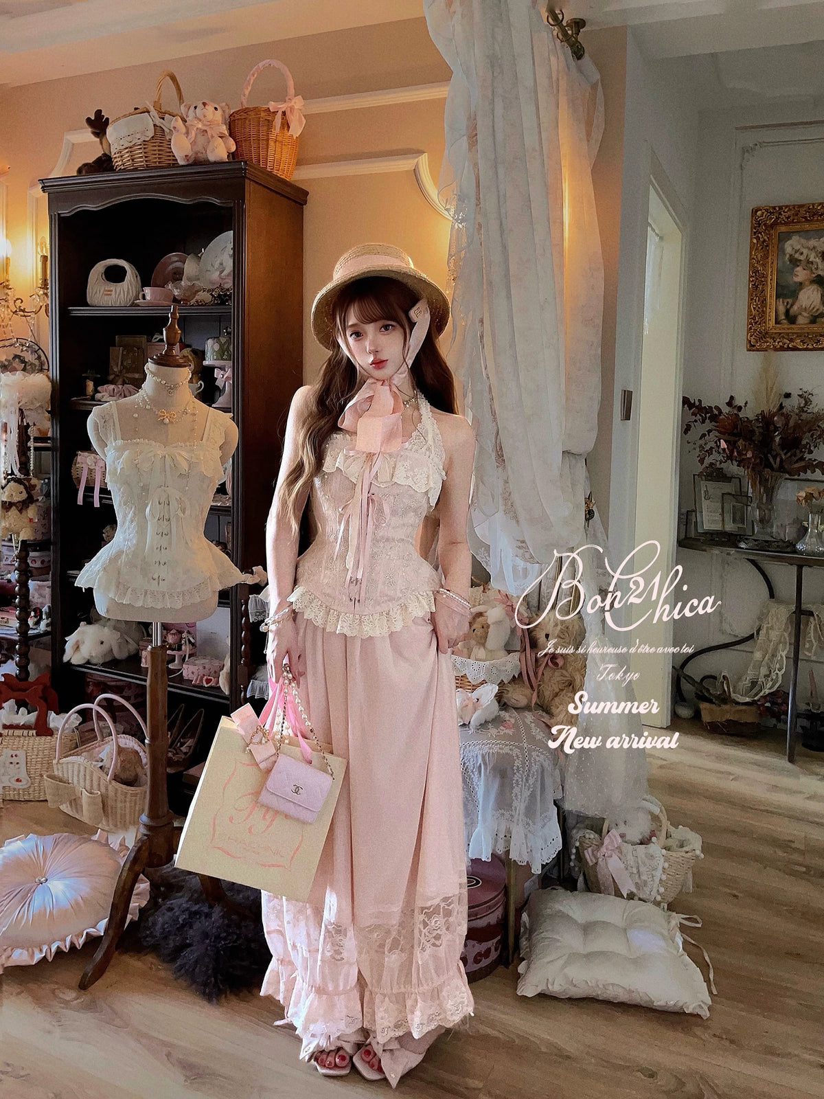Cecily Tea Party — Crochet French Court Luxury Embroidered Corset T2466