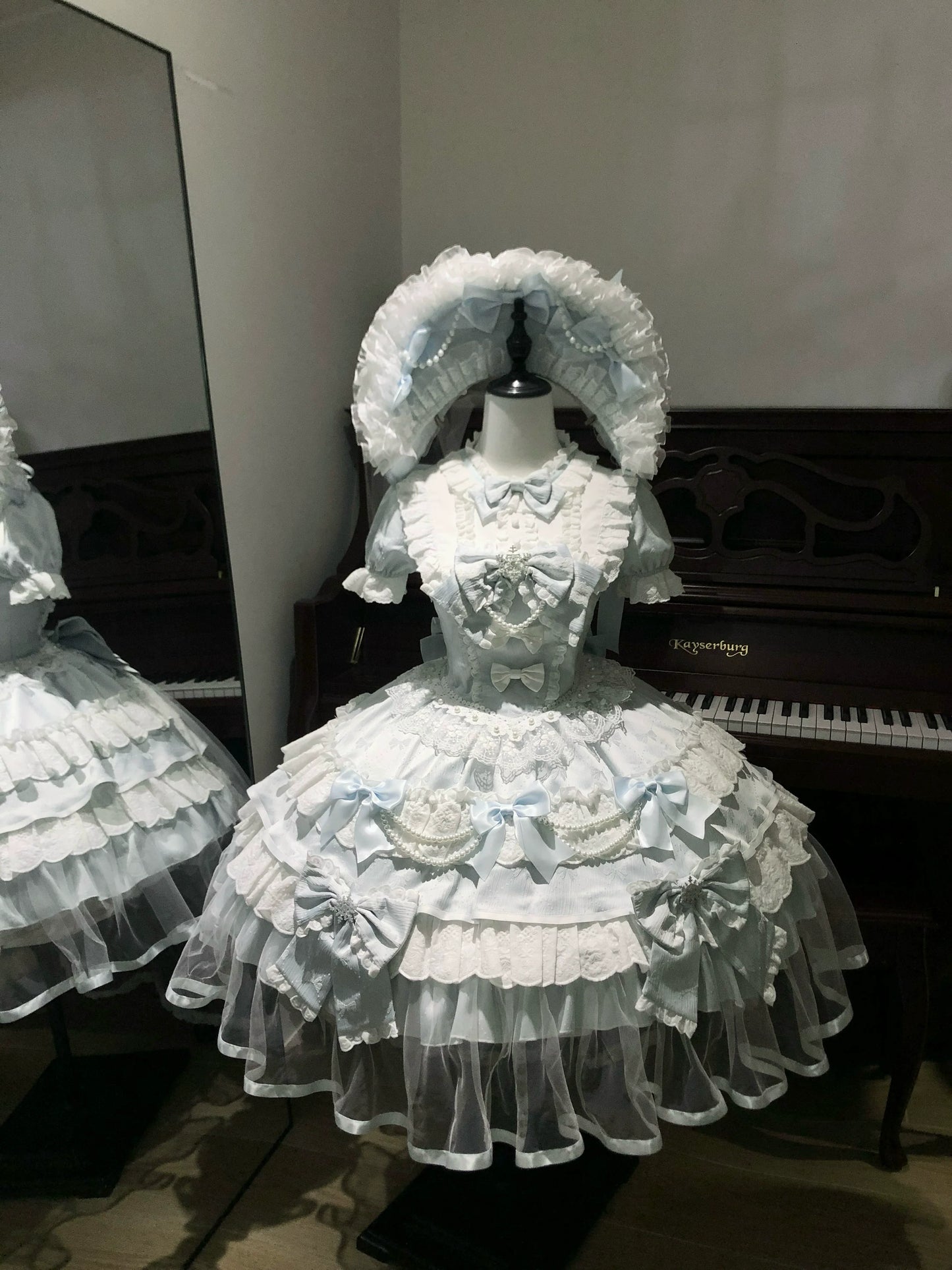 [February 8 Reservation Deadline]Pink Blue Tiered Lace Ribbon Princess Series Accessories