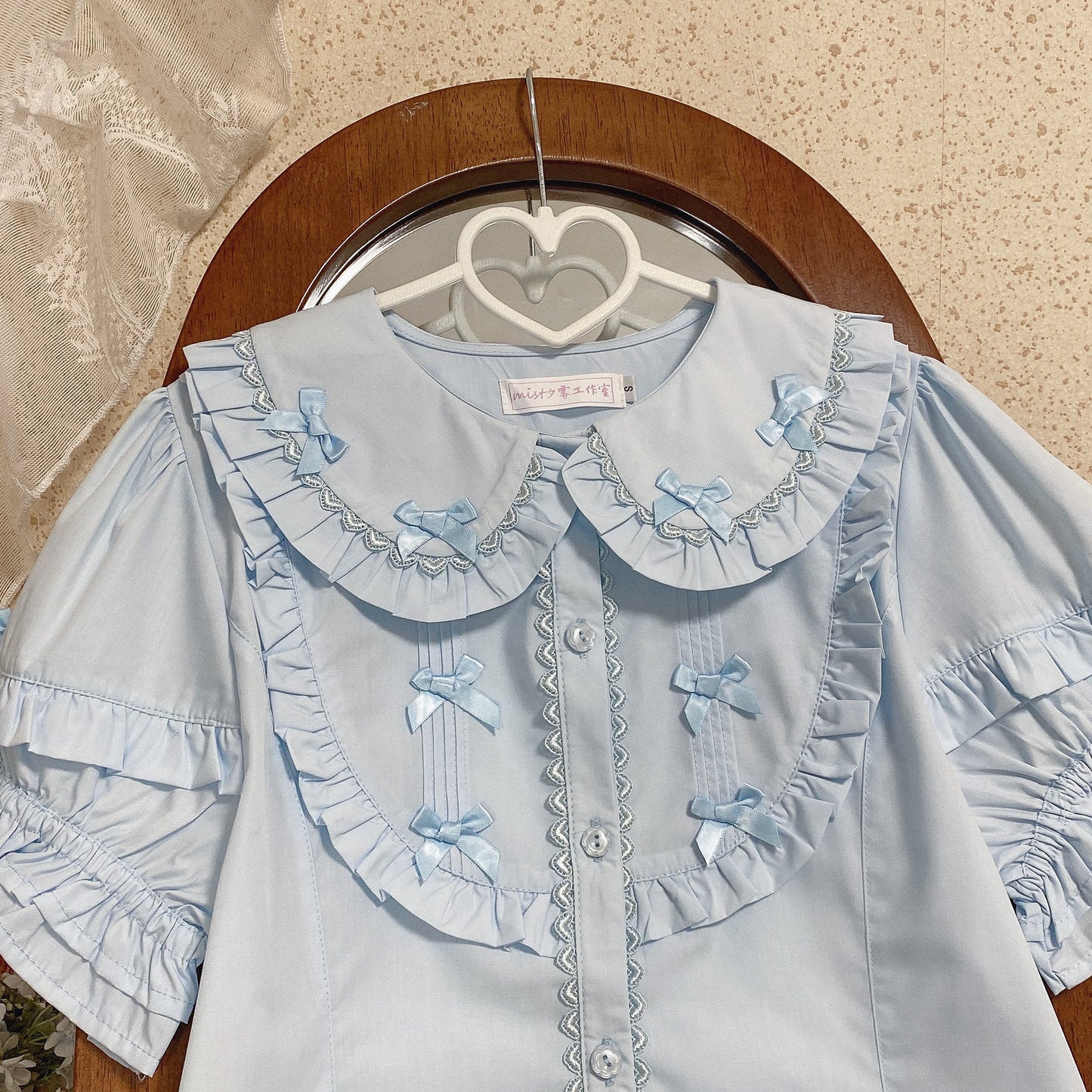 Kawaii Lolita Shirt Soft Girl Short-sleeved