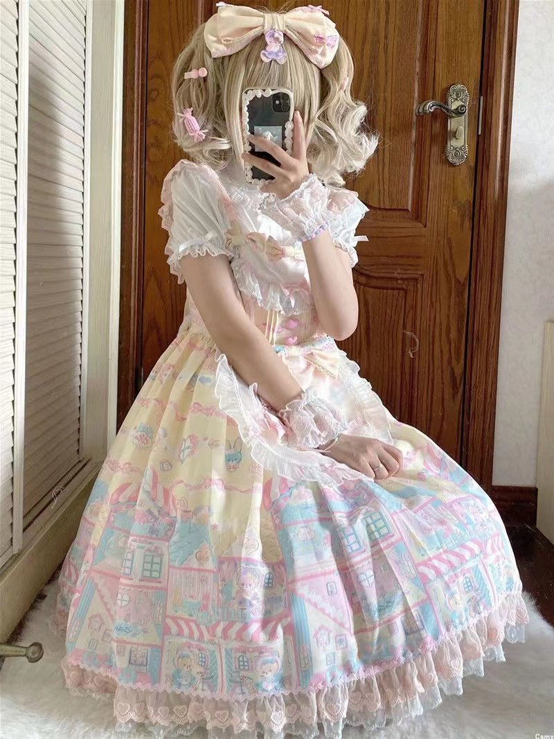 Sweet Lolita Doll Collar Short Sleeve Blouse