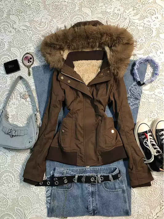 Brown velvet jacket