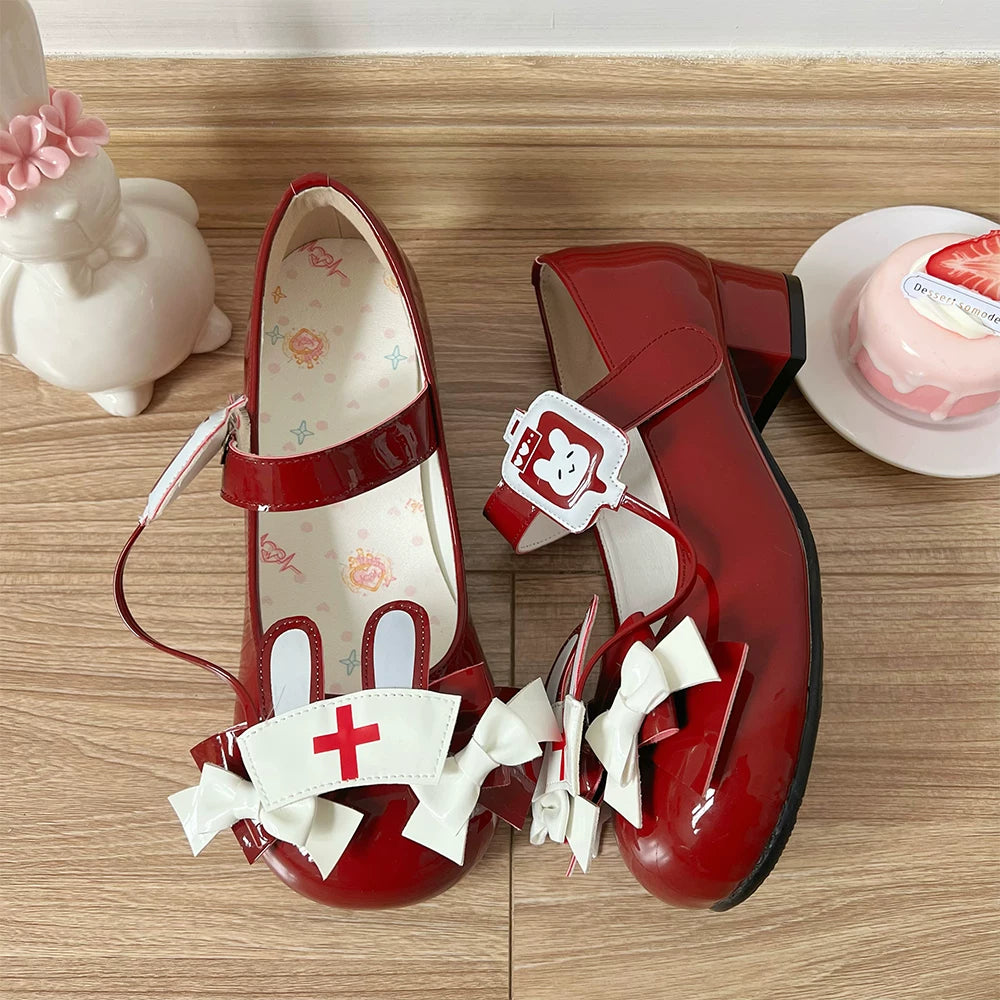 Sweet Lolita Mary Jane Shoes | Round-Toe Low Heel Shoes for Women