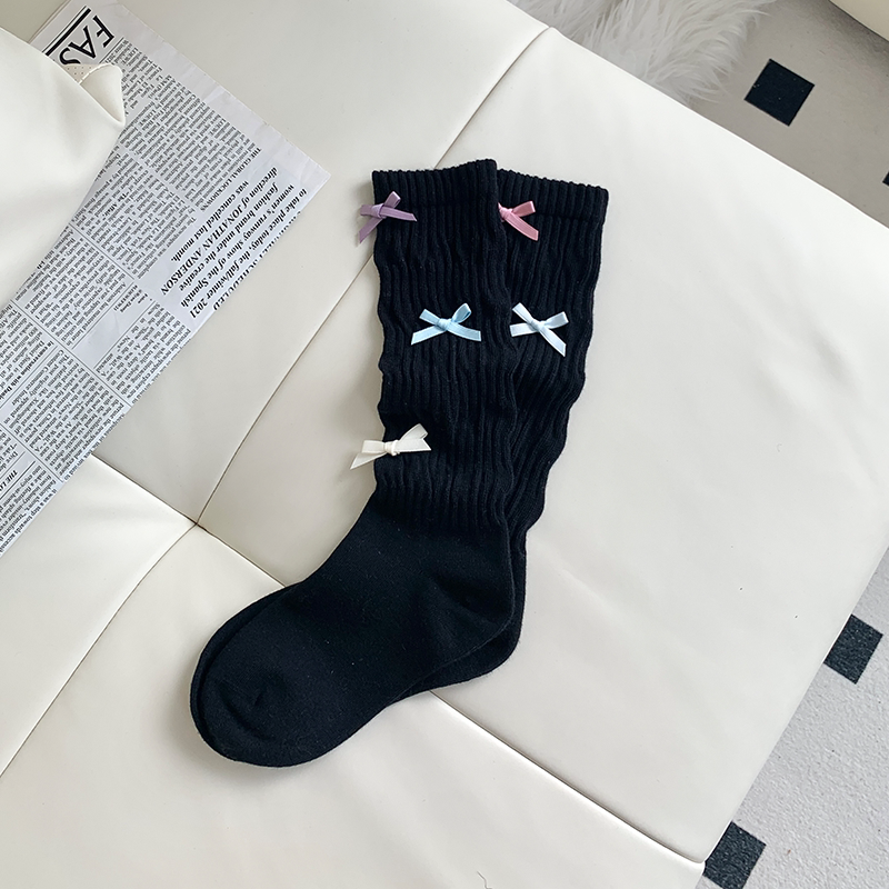 Coquette Bow Pile Socks