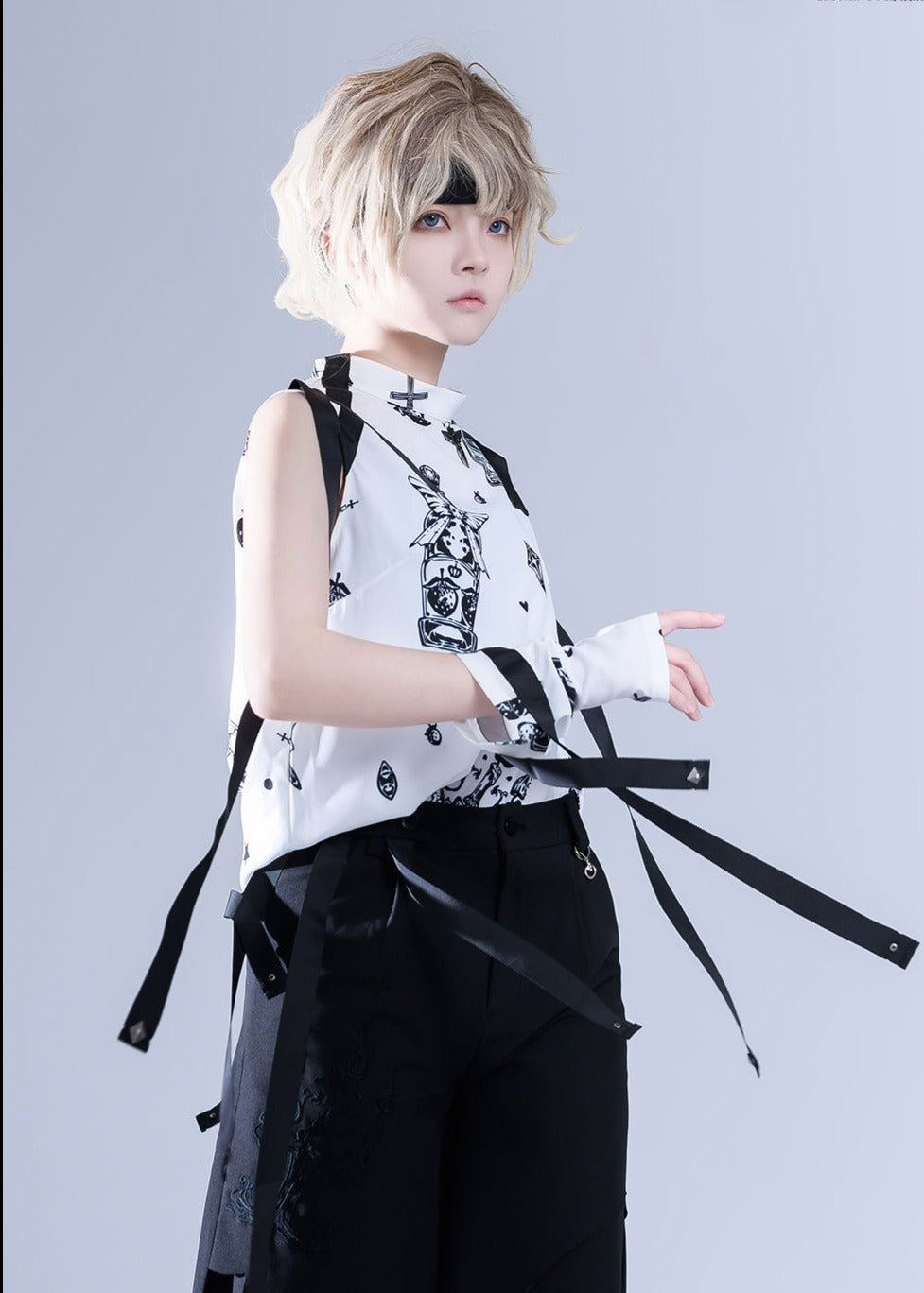 Sleeveless Ouji Lolita Shirt