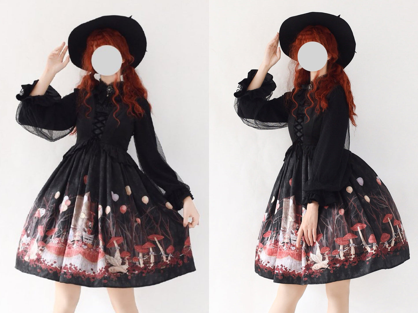 Dim Moonlight~Classic Lolita Chiffon Yarn Inner Blouse