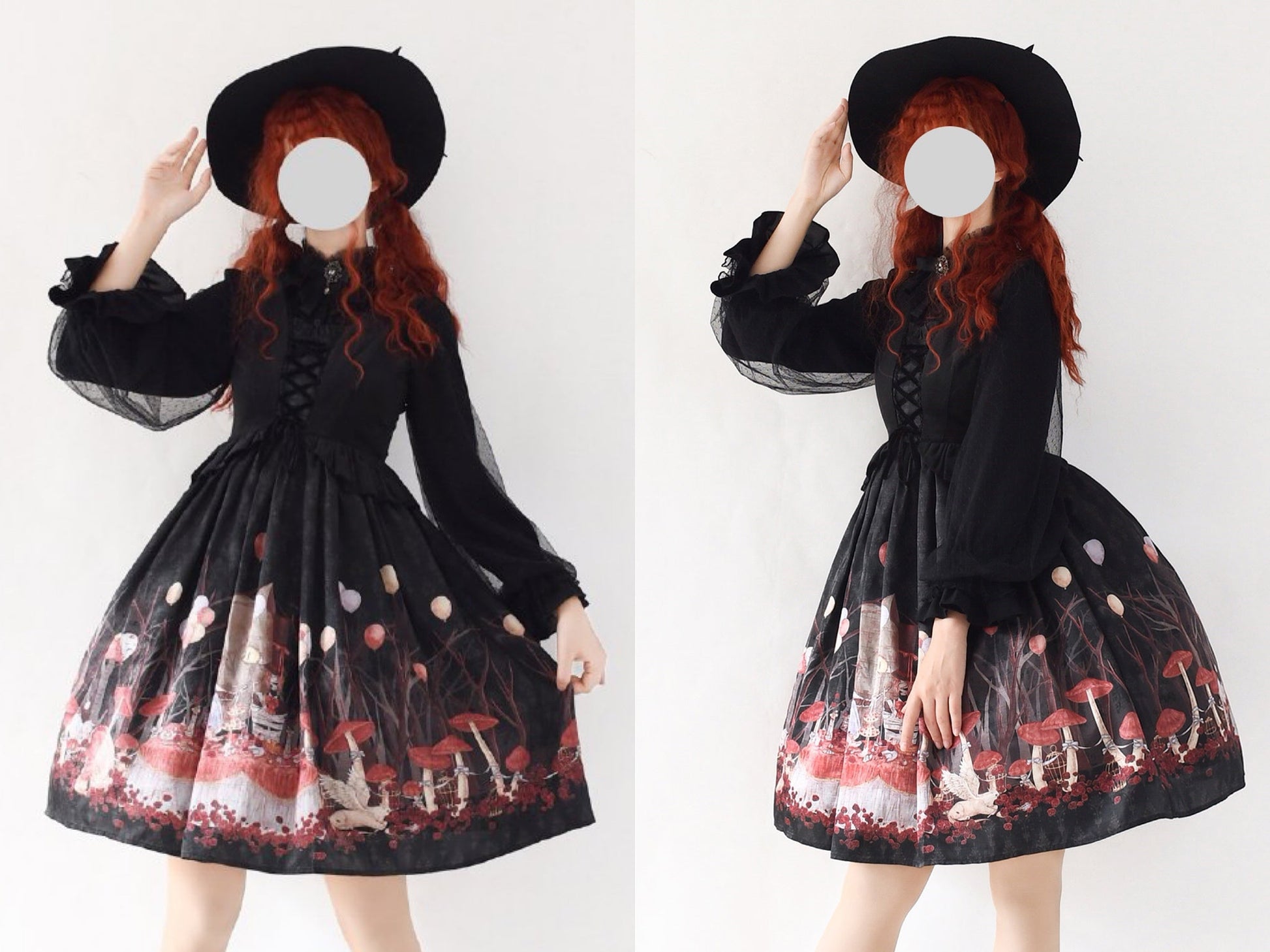 Dim Moonlight~Classic Lolita Chiffon Yarn Inner Blouse