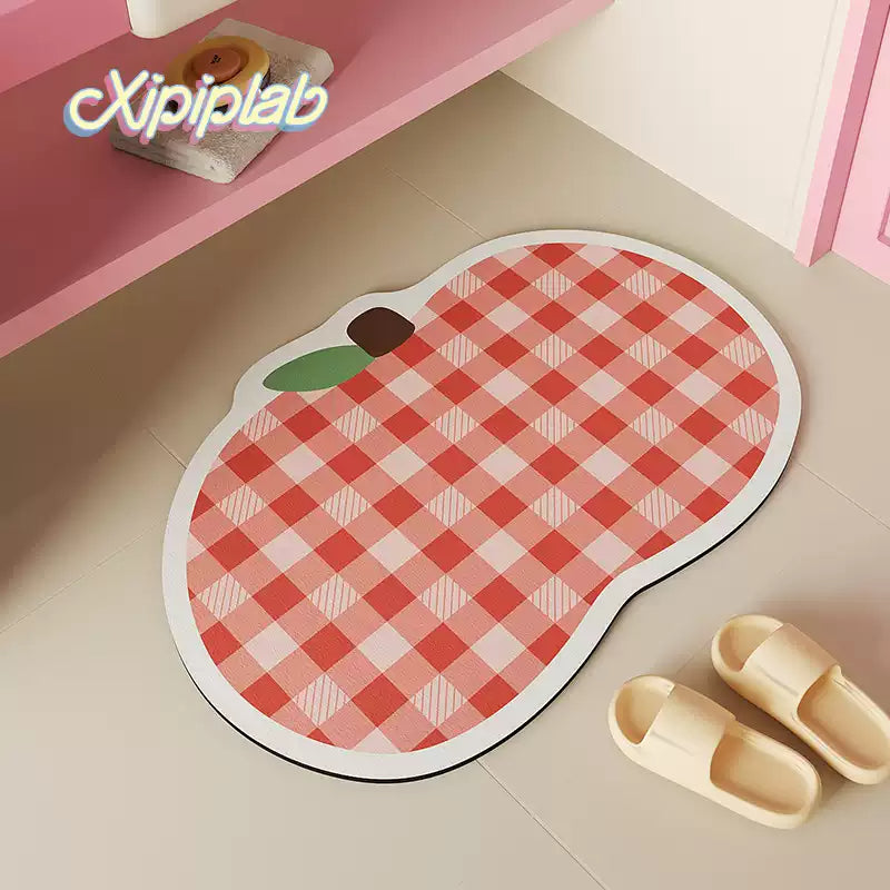 fruit cute household bathroom mat
