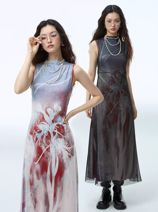 Chinese Style Two Piece Stretch Dress