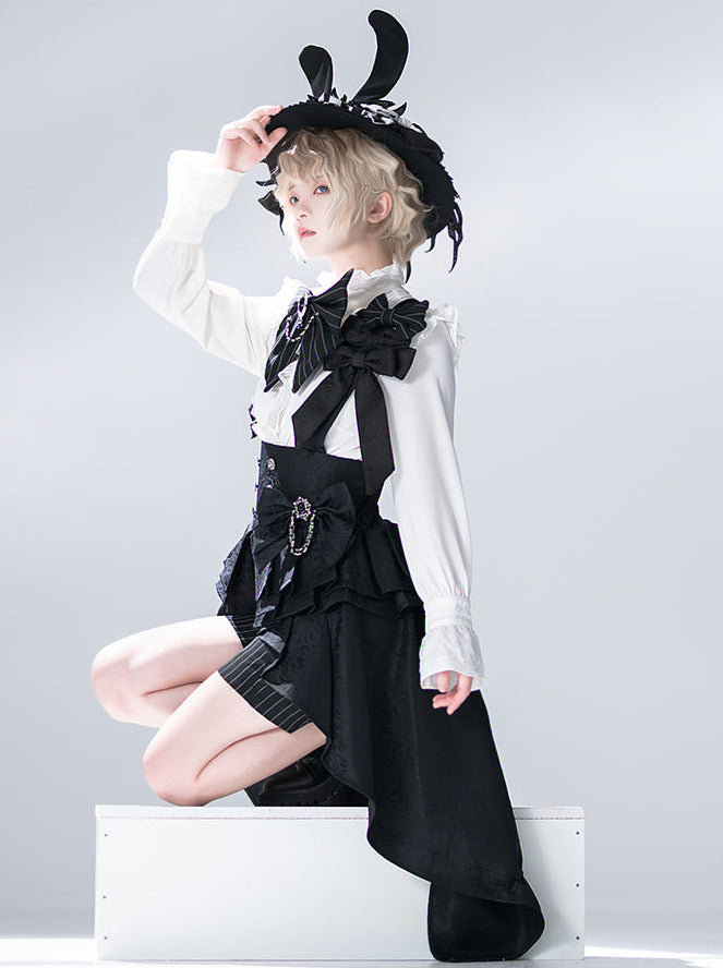 Rabbit Theatre Jacquard Version Lolita Prince Shirt Waist Seal Suit [Reserved Item].
