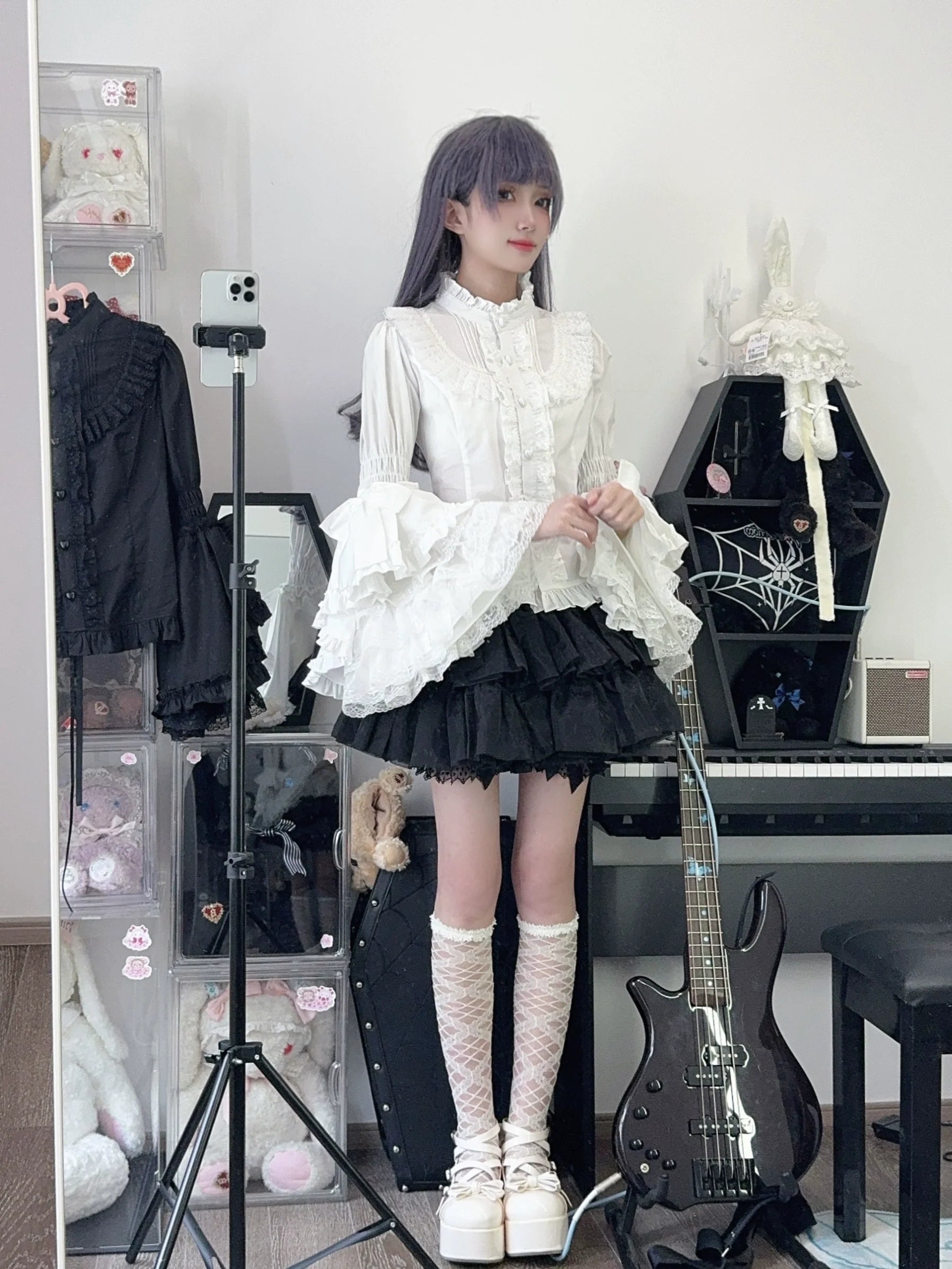 Sweet Lolita Blouse Princess Sleeve Shirt Inner Wear