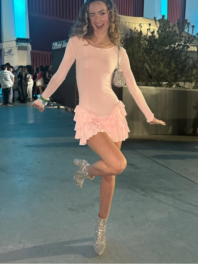 Ballet Girl Ruffled Multi-layer Dress