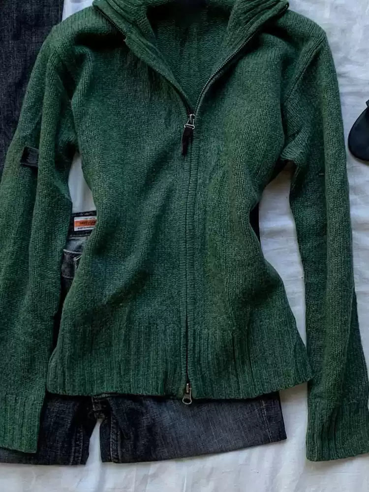 Retro green sweater