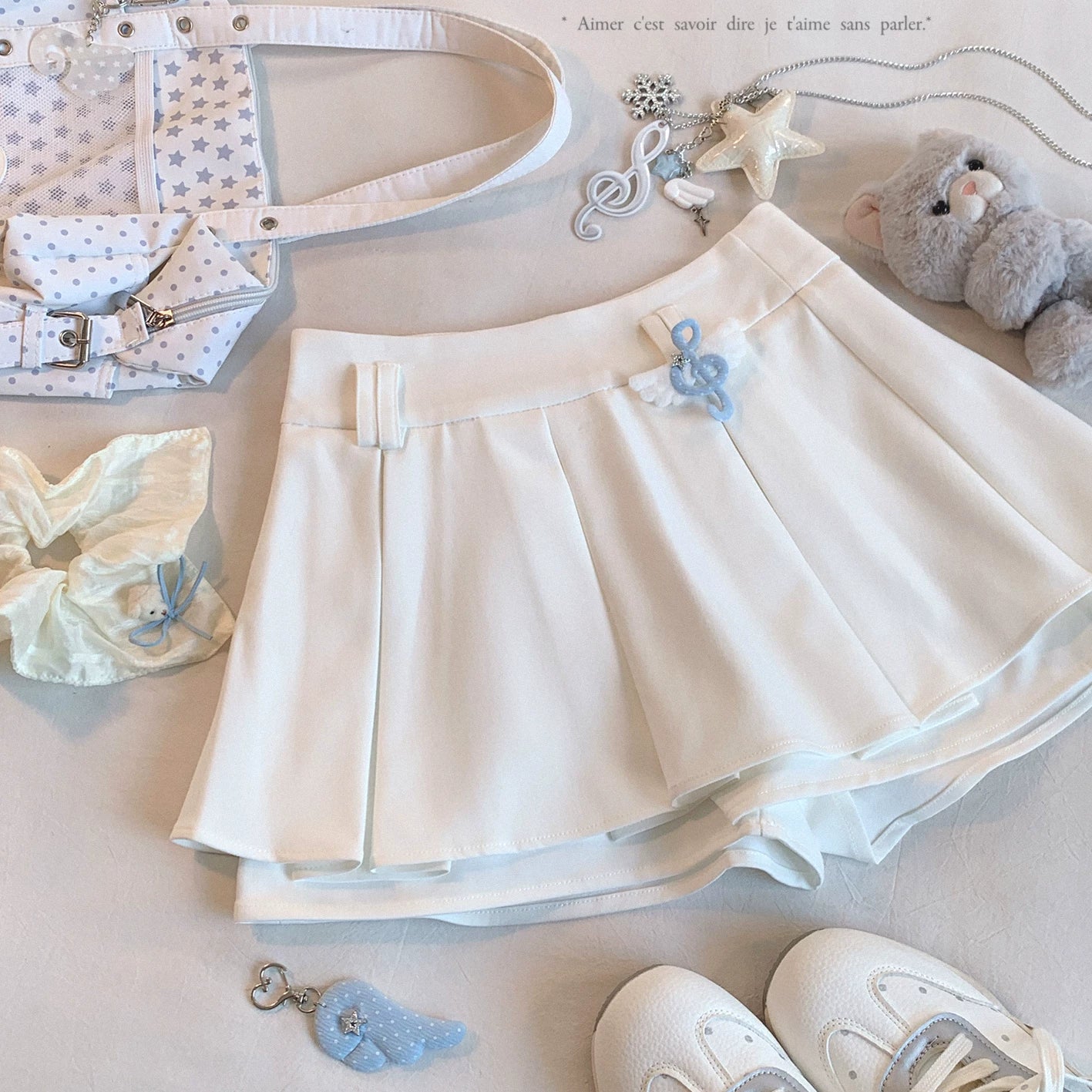 Last-Stock Edition: Great Fit & Fabric Feel — Low-Rise Sexy Wide-Pleat Waist Buckle Casual Puff Skirt Pants