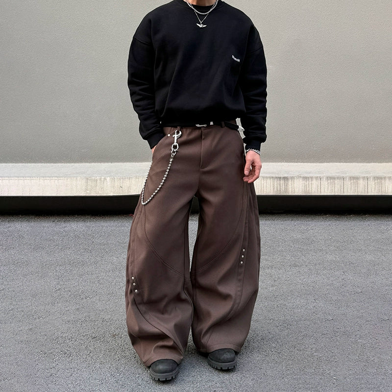 Shadow Rivet Wide Leg Jeans