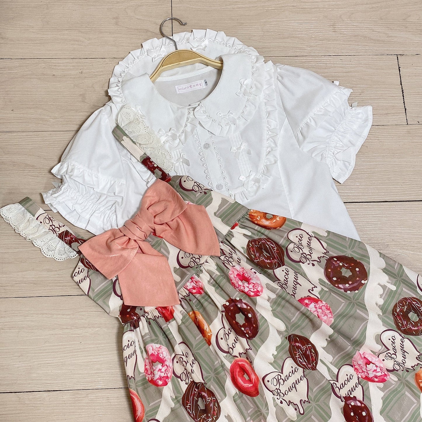 Kawaii Lolita Shirt Soft Girl Short-sleeved
