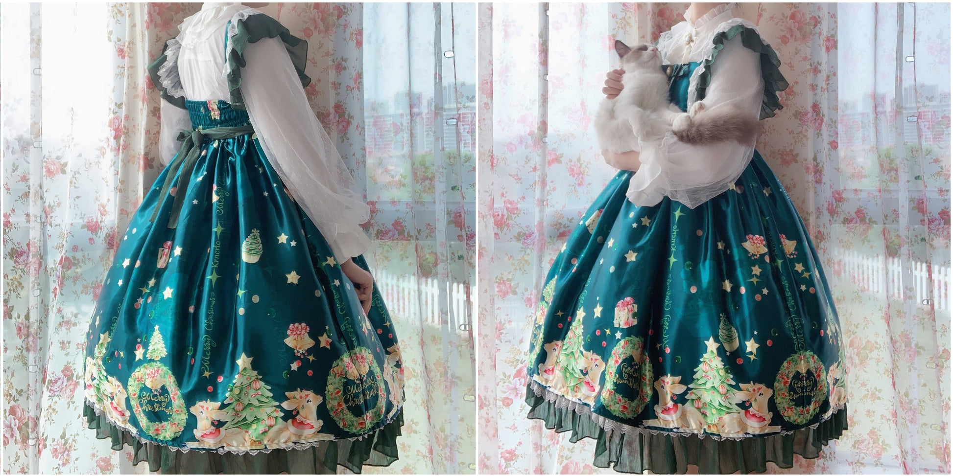 Dim Moonlight~Classic Lolita Chiffon Yarn Inner Blouse