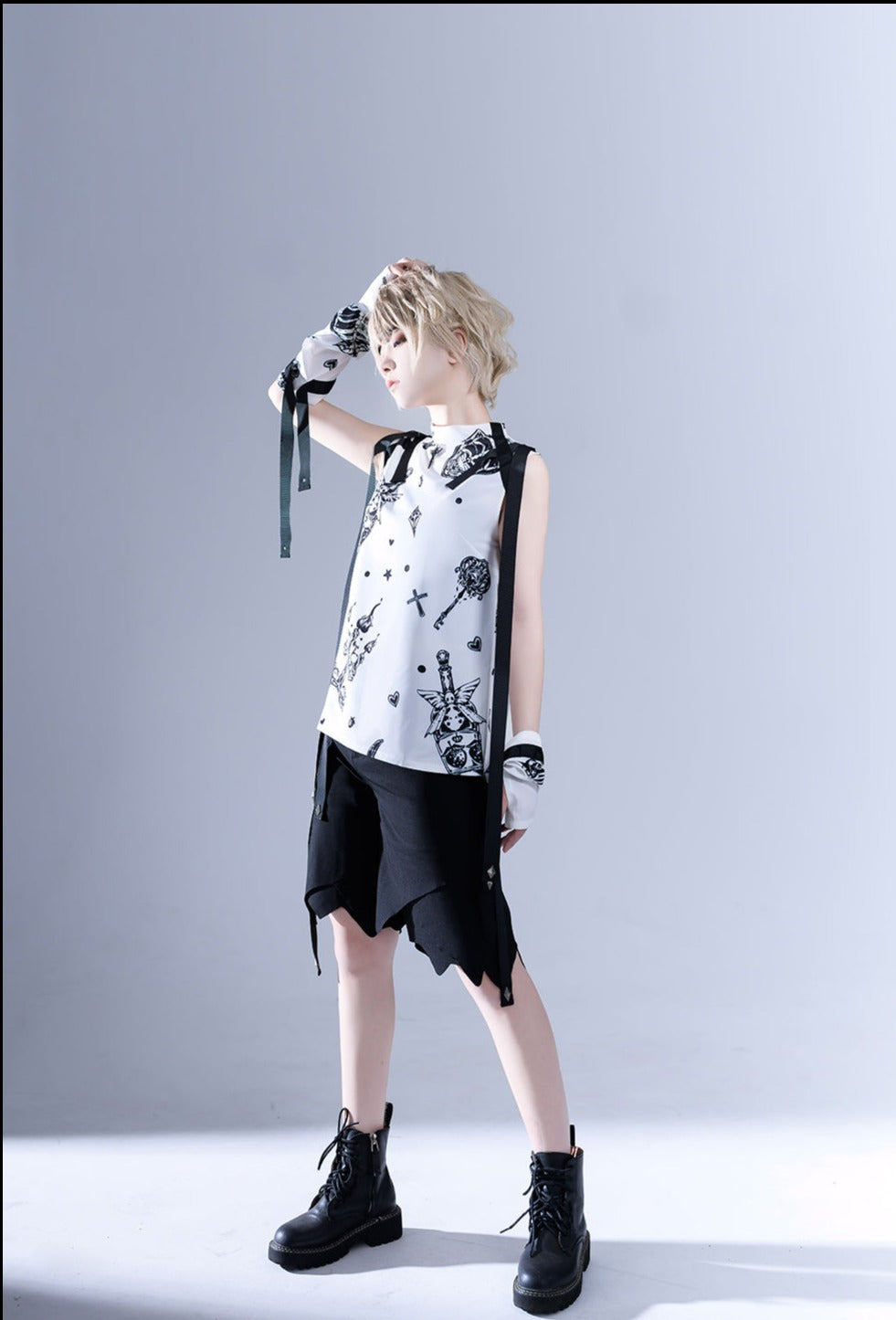 Sleeveless Ouji Lolita Shirt