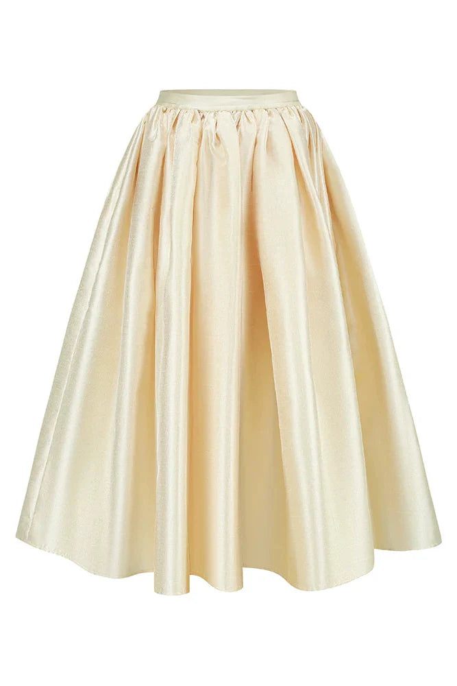 Pearl Essent Satin Puffy Skirt