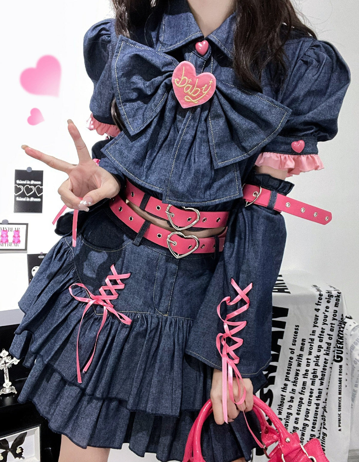 Y2K Sweet Girl Kos Plan Setup 4 -piece Set