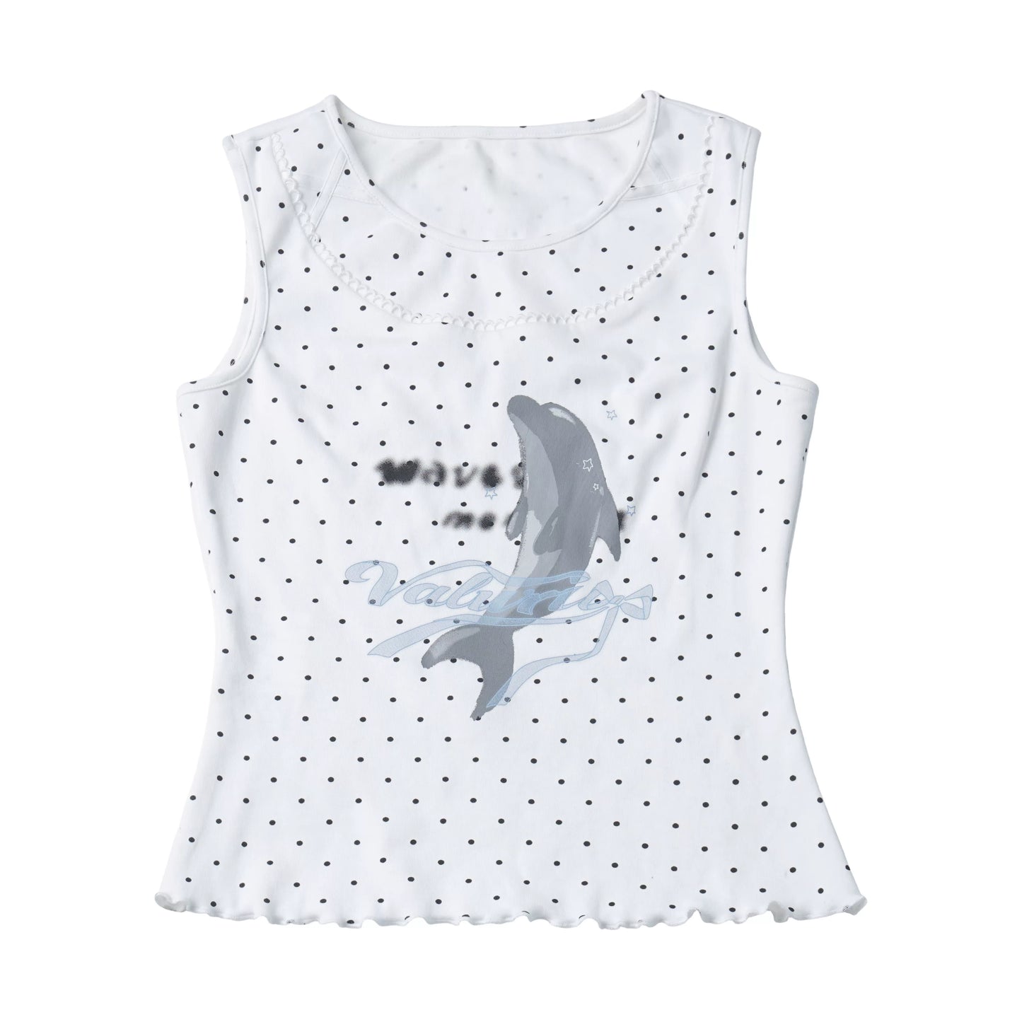 【Dolphin Radio】 Summer Sleeveless Vest, Soft Cotton Plaid Skirt as Sun-Protective Shirt