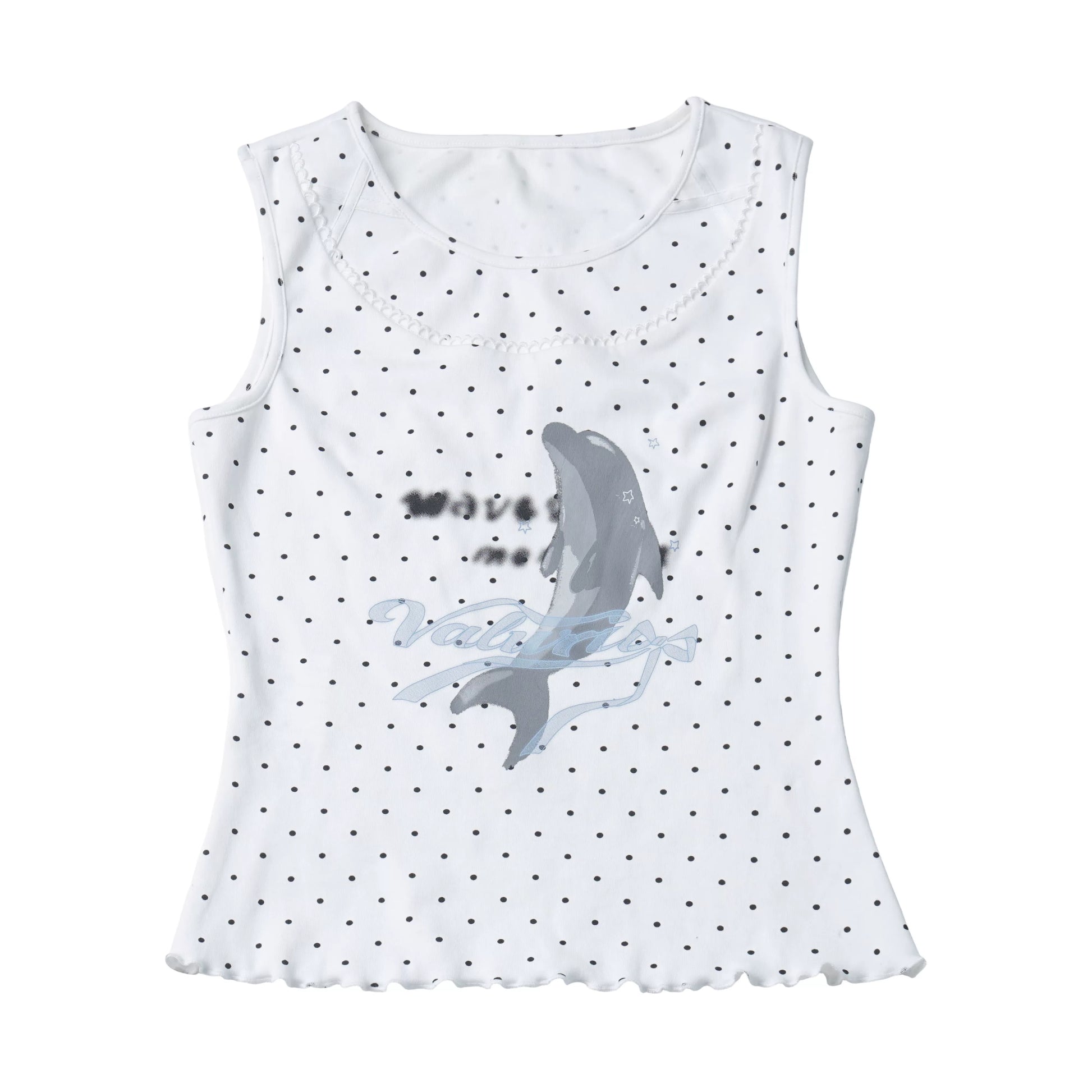 【Dolphin Radio】 Summer Sleeveless Vest, Soft Cotton Plaid Skirt as Sun-Protective Shirt